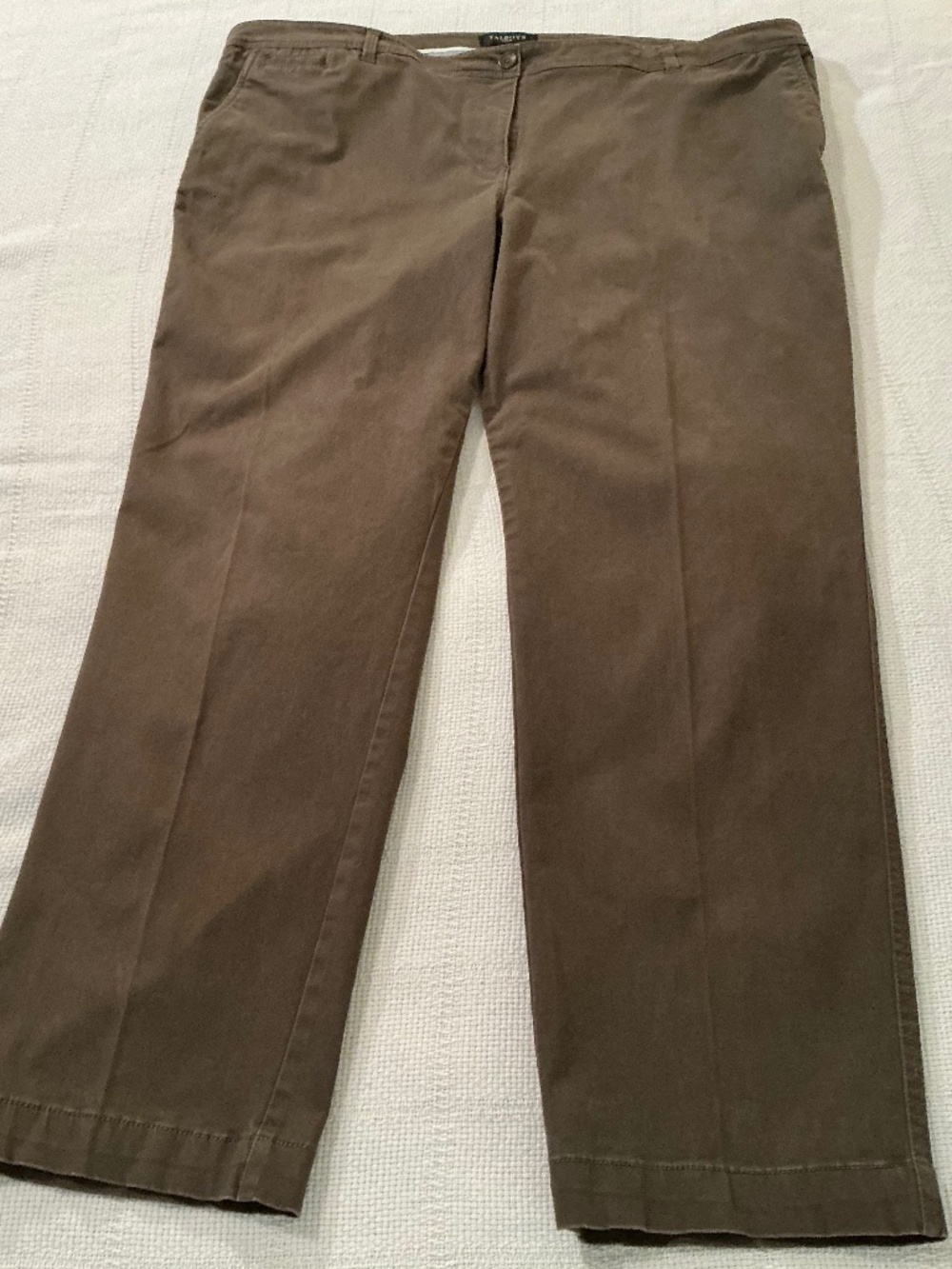 Talbots Olive Straight Leg Chino Pants Women’s Plus Size 20W